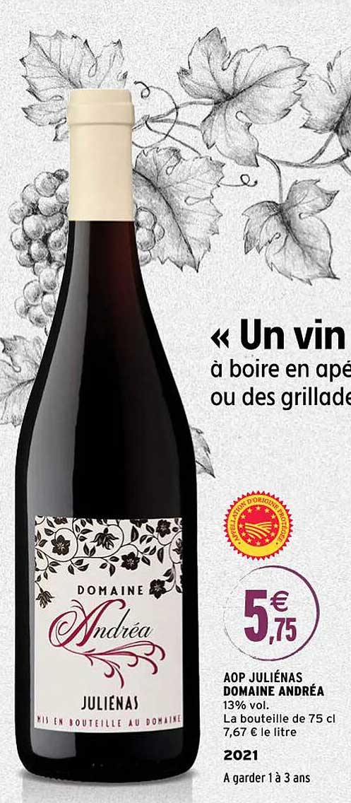 aop juliénas domaine andréa 2021