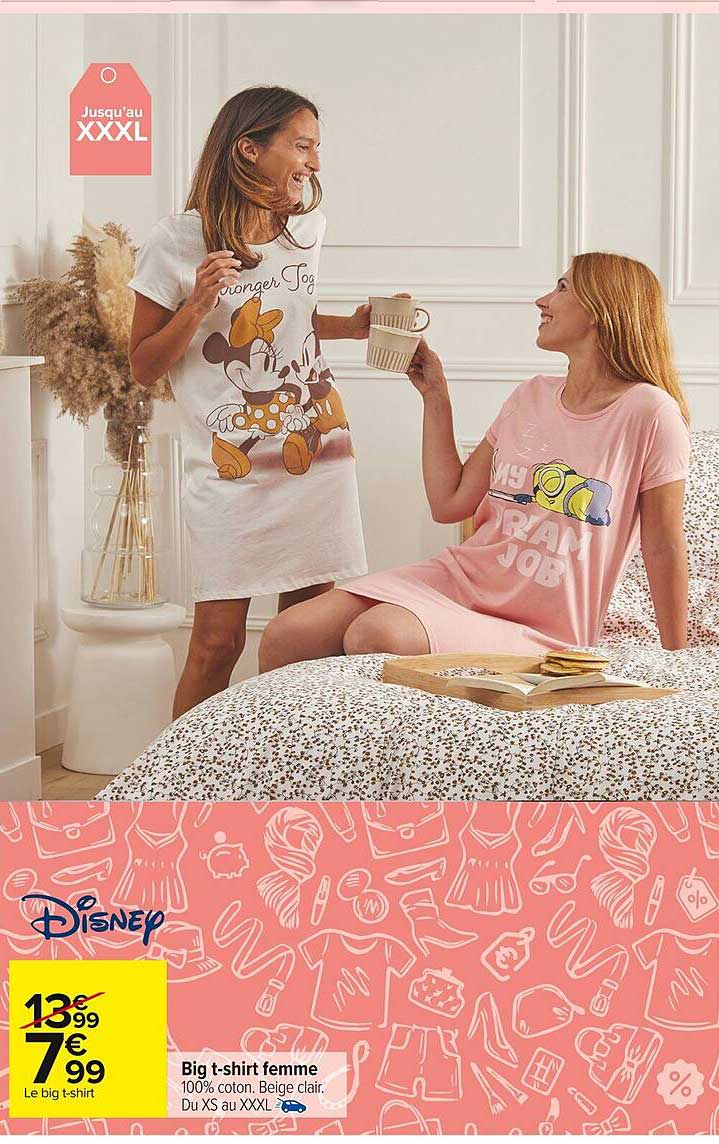 big t-shirt femme disney