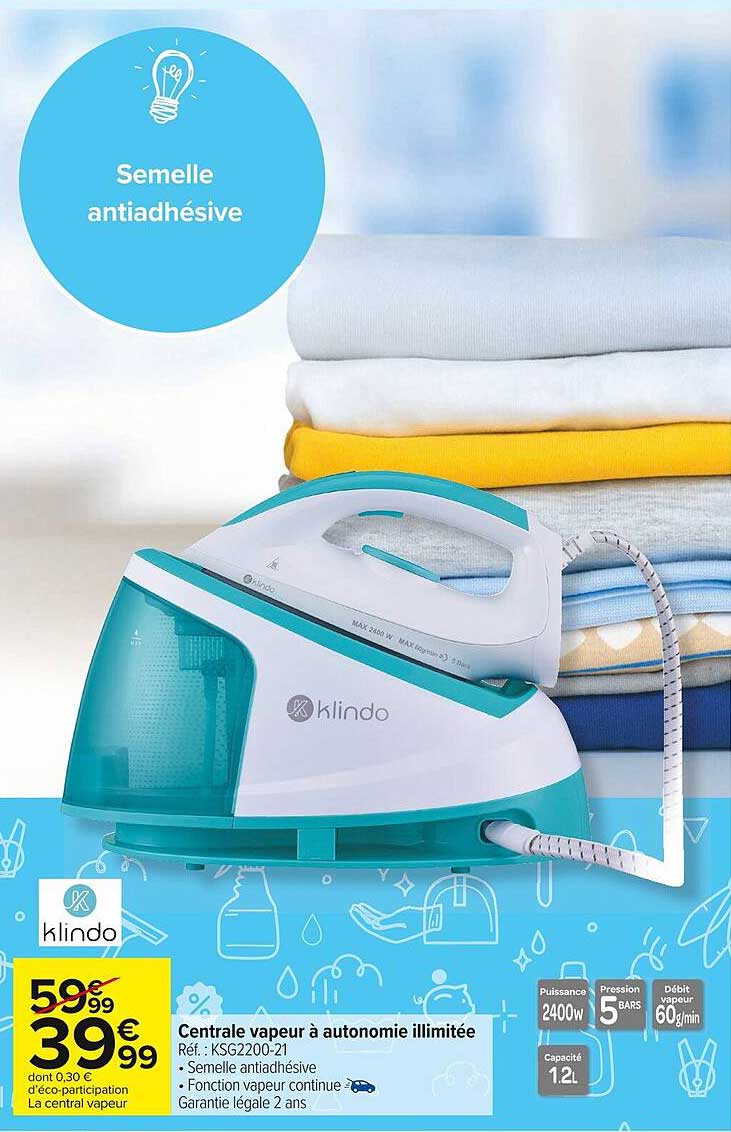 centrale vapeur à autonomie illimitée klindo