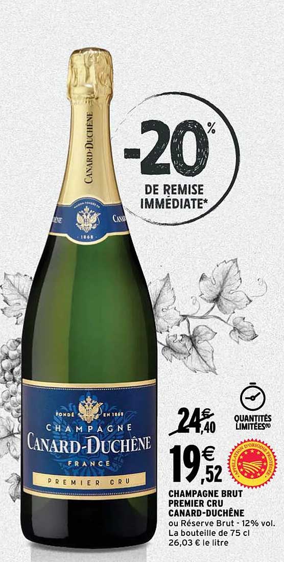 champagne brut premier cru canard-duchêne