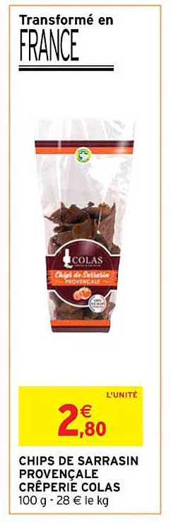 chips de sarrasin provençale crêperie colas