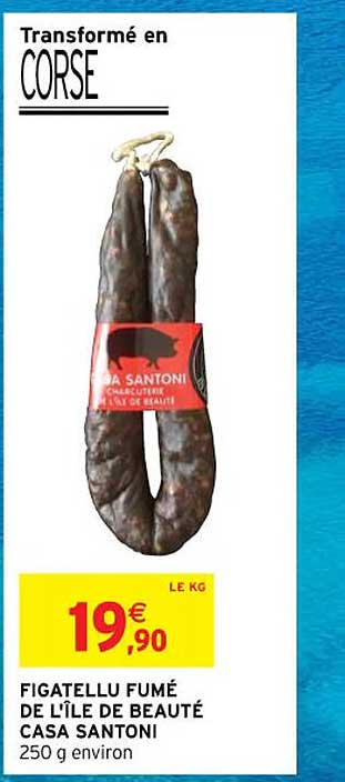 figatellu fumé de l'île de beauté casa santoni