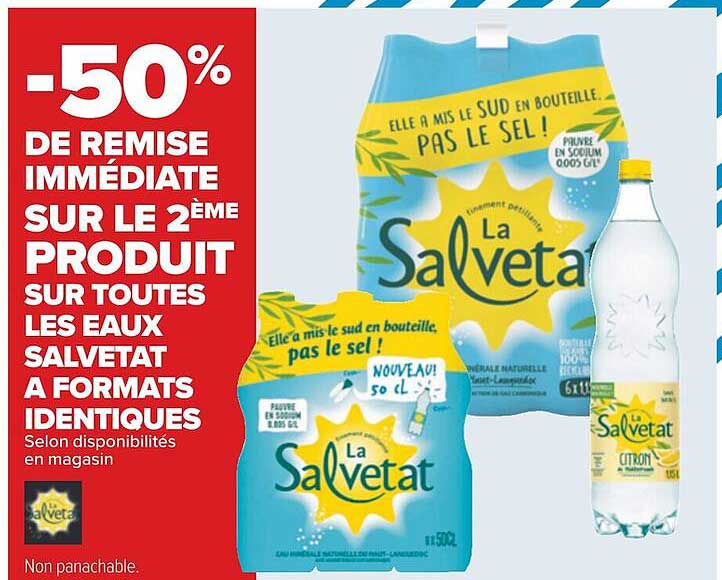 les eaux salvetat à formats identiques