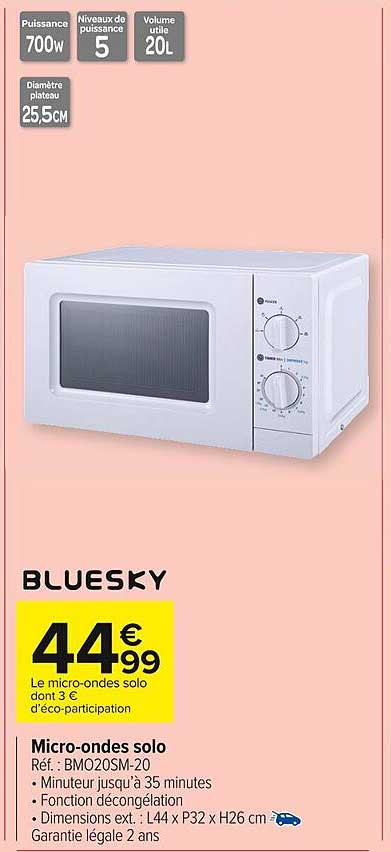 Micro-ondes Solo Bluesky