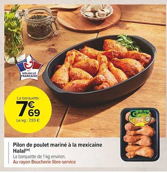 Pilon De Poulet Mariné à Ma Mexicaine Halal
