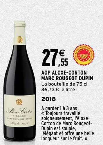 aop aloxe-corton marc rougeot dupin 2018