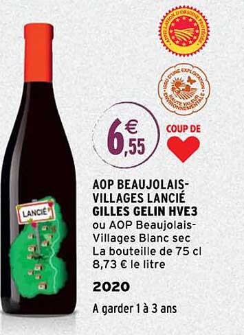 aop beaujolais-villages lancié gilles gelin hve3 2020