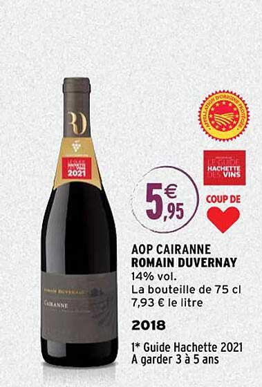 aop cairanne romain duvernay 2018