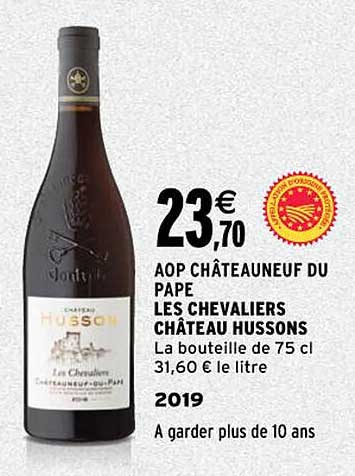 aop châteauneuf du pape les chevaliers château hussons 2019