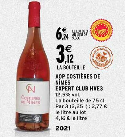 aop costières de nîmes expert club hve3 2021