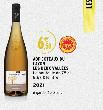 aop côteaux du layon les deux vallées 2021