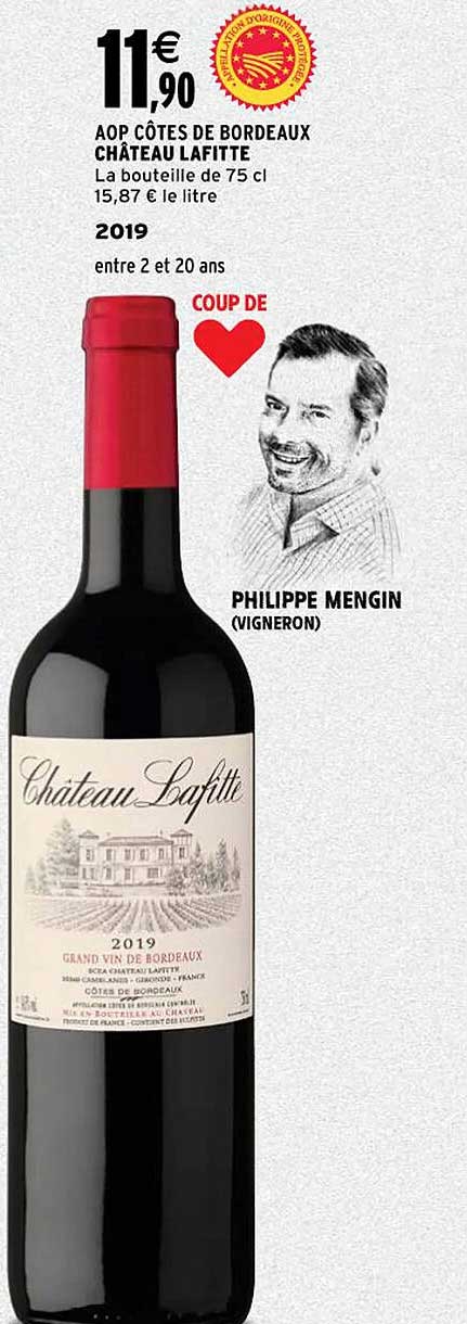 aop côtes de bordeaux château lafitte 2019