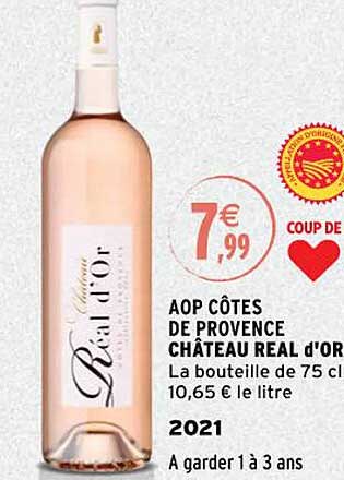 aop côtes de provence château real d'or 2021