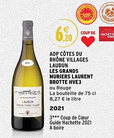 aop côtes du rhône villages laudun les grands muniers laurent brotte hve3 2021
