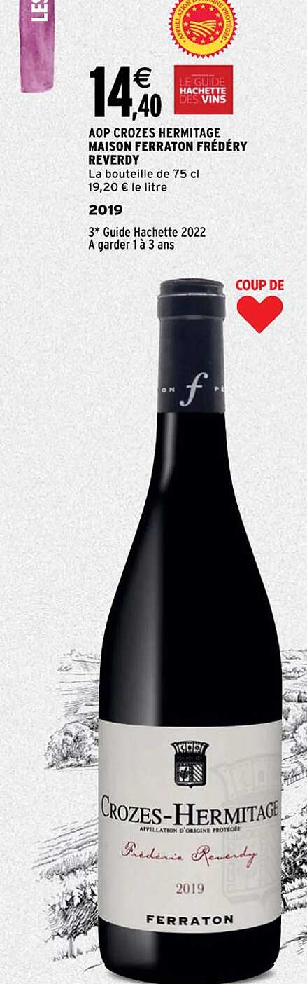 aop crozes hermitage maison ferration frédéry reverdy 2019