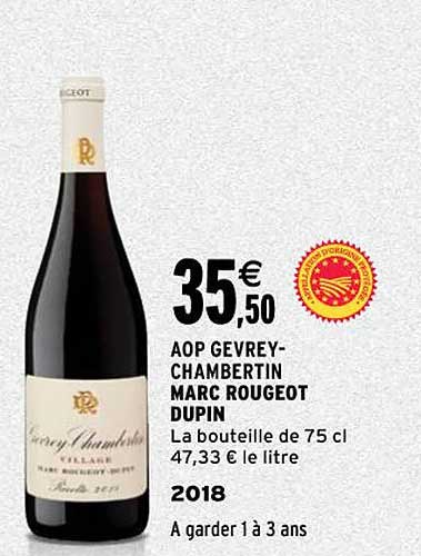 aop gevrey-chambertin marc rougeot dupin 2018