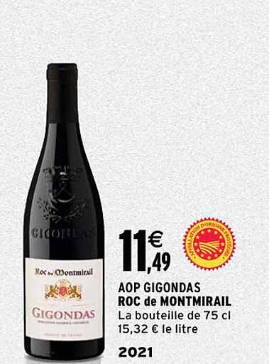 aop gigondas roc de montmirail 2021