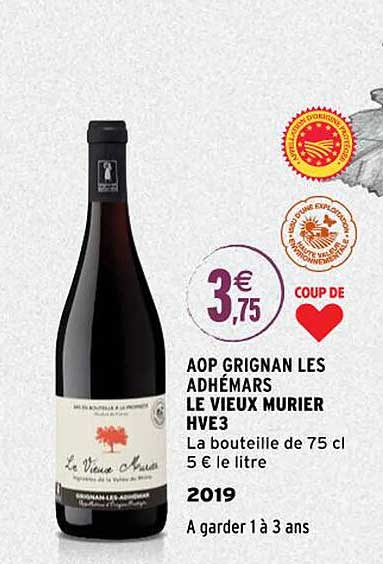 aop grignan les adhémars le vieux murier hve3 2019