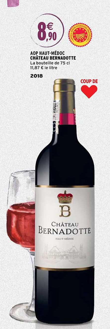 aop haut-médoc château bernadotte 2018