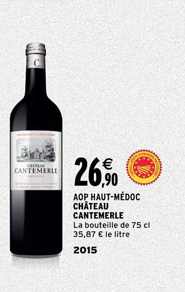 aop haut-médoc château cantemerle 2015