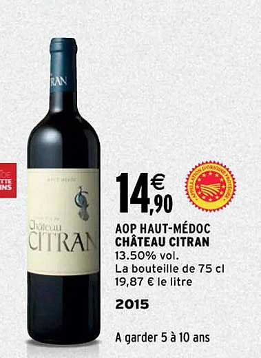 aop haut-médoc château citran 2015