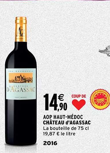 aop haut-médoc château d'agassac 2016