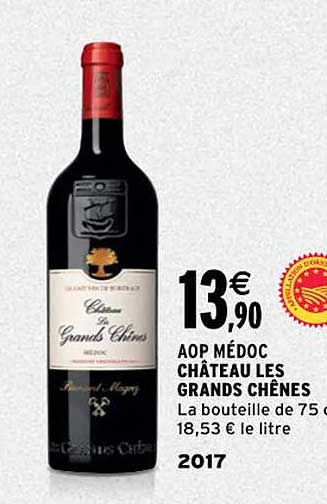 aop médoc château les grands chêntes 2017