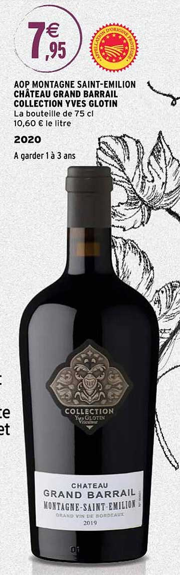 aop montagne saint-émilion château grand barrail collection yves glotin 2020