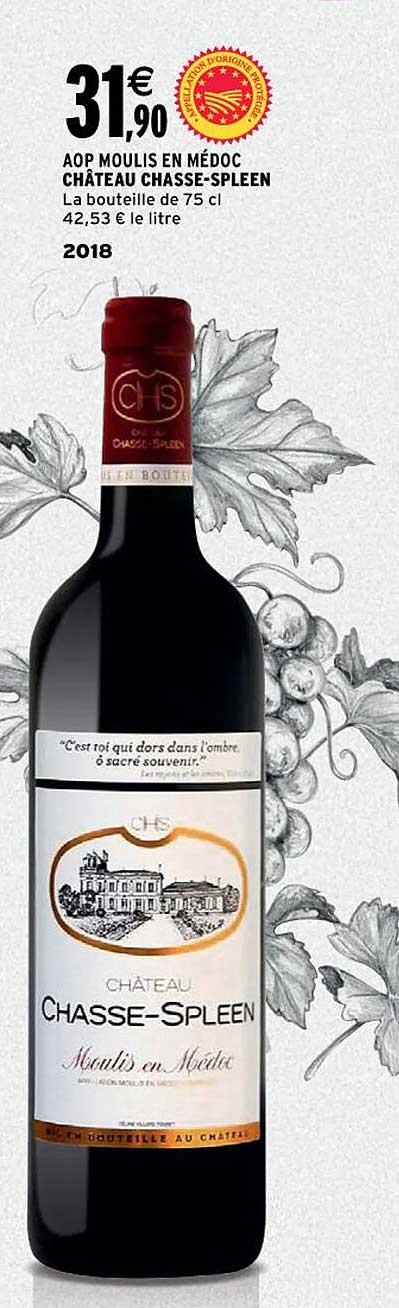 aop moulis en médoc château chasse-spleen 2018