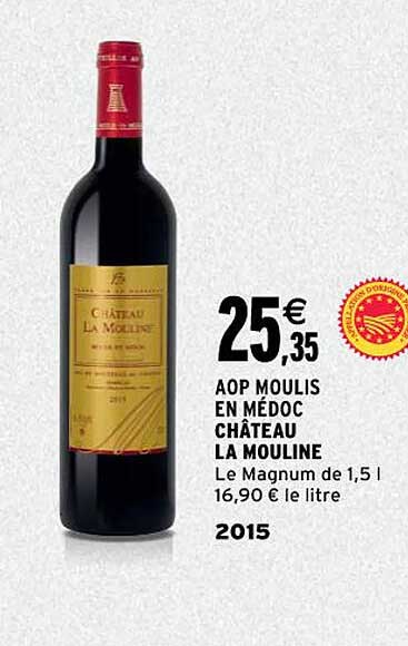Aop Moulis En Médoc Château La Mouline 2015