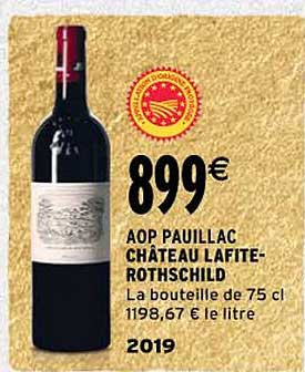 Aop Pauillac Château Lafite-rothschild 2019