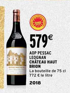 aop pessac leognan château haut brion 2018