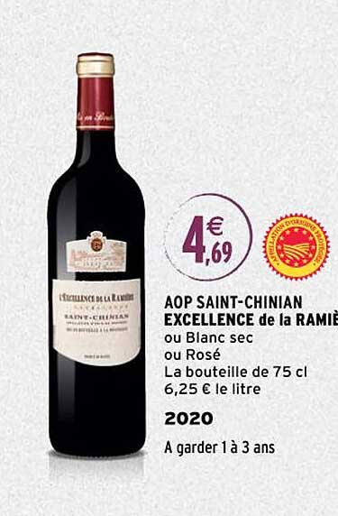 aop saint-chinian excellence de la ramière 2020