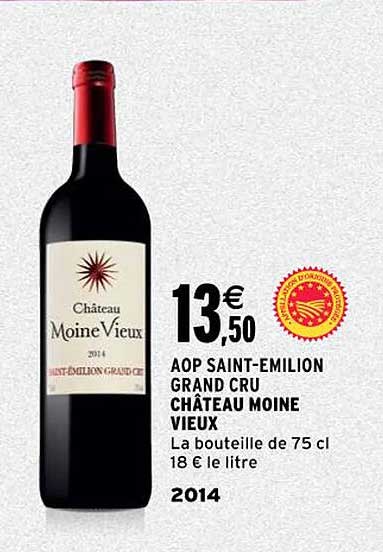 aop saint-émilion grand cru château moine vieux 2014