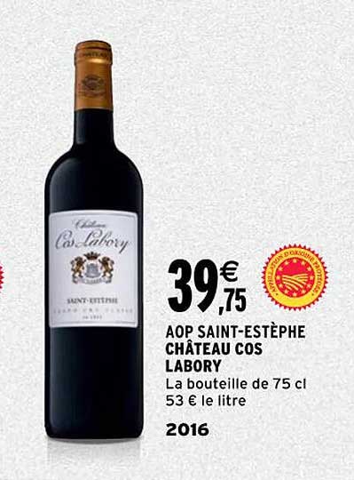 aop saint-estèphe château cos labory 2016