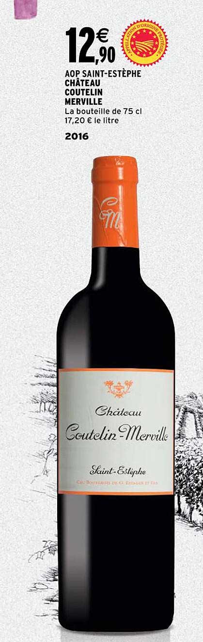 aop saint-estèphe château coutelin merville 2016