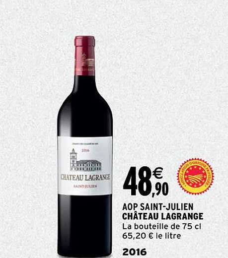 aop saint-julien château lagrange 2016