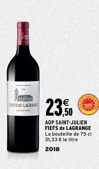 aop saint-julien fiefs de lagrange 2018