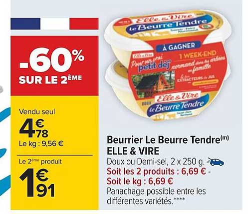 Beurrier Le Beurre Tendre Elle & Vire