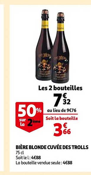 bière blonde cuvée des trolls