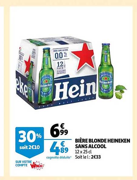 Bière Blonde Heineken Sans Alcool