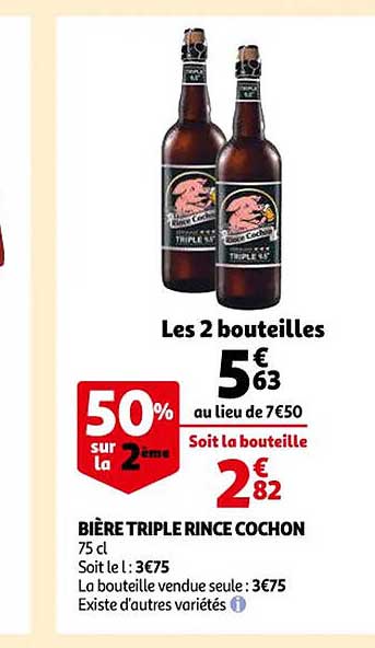 bière triple rince cochon