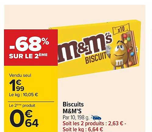 Biscuits M&m's