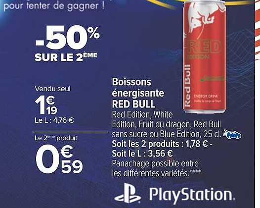 boissons énergisante red bull