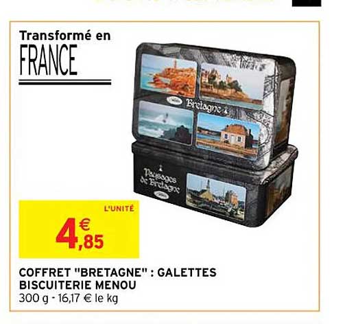 coffret "bretagne" : galettes biscuiterie menou