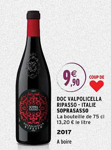 doc valpolicella ripasso - italie soprasasso 2017