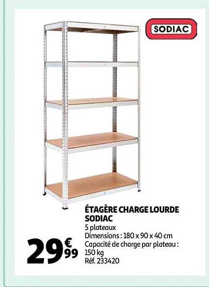étagère charge lourde sodiac