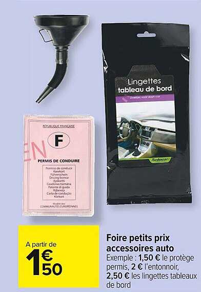 foire petits prix accessoires auto