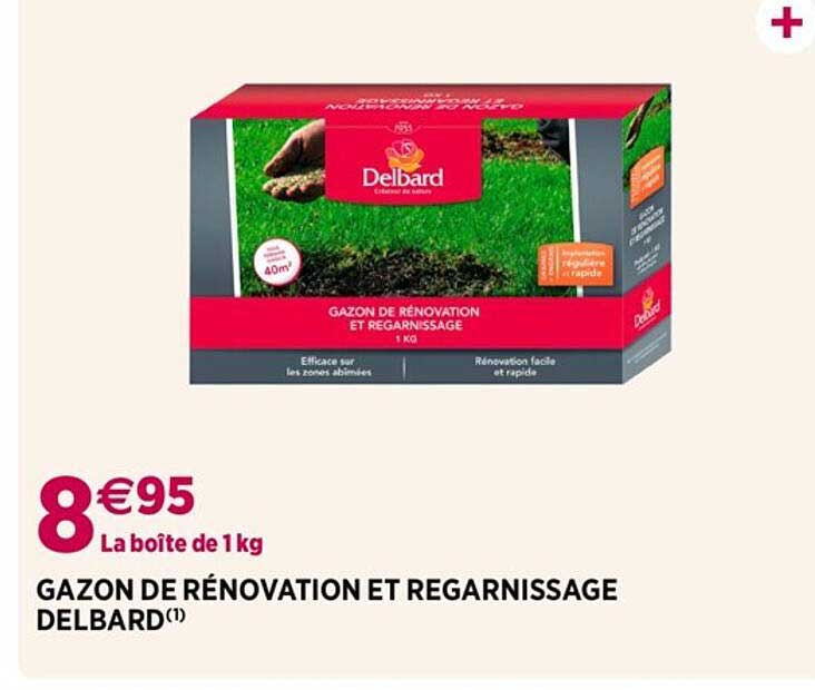 gazon de rénovation et regarnissage delbard