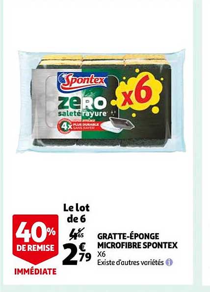 Gratte-éponge Microfibre Spontex